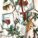 Vintage Sheri Martin Petites Tropical Postage Stamp Cruise Vacation Dress 6P Photo 2