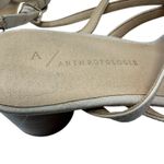 Anthropologie  Quinn Strappy Heels Lace-Up Sandals Shoes Beige Tan Size‎ 7.5 Photo 12