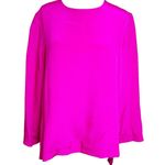 Catherine Regehr VANCOUVER pink silk blouse long sleeve Sz XL Photo 0