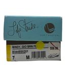 Life Stride Mindy Dark Brown Kitten Wedge Comfort Ballet Flats 7M Photo 5