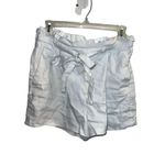 EXPRESS ✨ Shortie High Rise Linen Blend White  Sz Medium Shorts✨ Photo 2