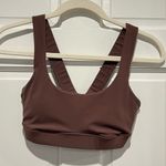 Vuori Stride Bra Chestnut XS Sport Workout Bra Wide Strap Medium Support Brown Photo 2