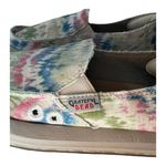 Sanuk  x Grateful Dead Tie Dye Hemp Slip On Foam Comfort Blue Green Pink Size 6 Photo 3