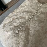 Maggie Sotero Ivory Lace Overlay Wedding Dress Cap Sleeve V Photo 13