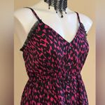 Ali & Kris Pink and Black Patterned intimate Dress Sz M. Adjustable Straps. Photo 1