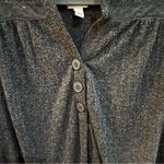 Como vintage  Women's Short-Sleeve Henley Shirt with Crochet Detailing Photo 3