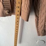 Cyrus Women's Cable Knit V Neck Button Front Cropped Cardigan Sweater Size M Photo 7