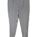 J. McLaughlin Georgina Ankle Pant Women 4 Blue White Gingham Check Stretch Preppy Photo 0