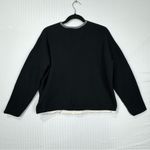 Eileen Fisher  Black Full-Zip Cardigan Sweater Jacket Size Medium Organic Cotton Photo 5