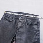 joe's jeans MARI Metallic Mid Rise Skinny Gray Denim Photo 3