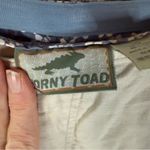 Horny‎ Toad Toad&Co Womens Beige Hiking Cargo Pants Blue Floral Cuff Size 10 Photo 9
