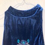 Free People Sapphire Blue Velvet Mini Dress Photo 4