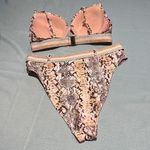 Aerie RI Resort Two Piece Python Printed Bathing‎ Suit Size M D24 Photo 6