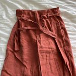ZARA Burnt Orange Linen pants Photo 1