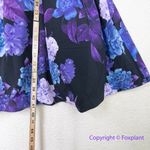 City Chic New! Hydrangea Fit & Flare Dress - black purple, women plus size 16 Photo 7