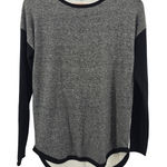 Smartwool Long Sleeve Crew Neck Base Layer Sweater Heather Gray Black Small Photo 0