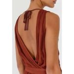 Raquel Allegra Ivory Stripe Satin Jumpsuit NWT Sz. 1 (US M/6) White Size M Photo 2