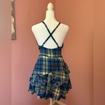 Love Shack Fancy Cottagecore prairie chic
Mini Dress blue & black plaid Size 4 NWT Photo 5