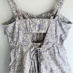 Anthropologie Leifsdottir Bustier Lace Up Floral Dress Sz 2 Cottagecore Photo 1