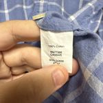 J.Crew Women's Shirt Size Small Light Blue White Plaid Long Sleeve Button Photo 10