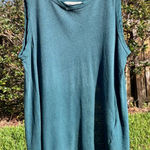 Current/Elliott Current Elliott The Crossback Muscle Tee Pine Tree Metallic Spray Green Size S Photo 0