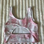 DYI  Pink and White Tie-Dye Crop Top Photo 2