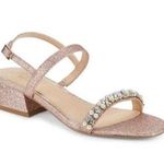 Badgley Mischka Autumn Block Heel Sandal - Rose Gold Size 5 Photo 0