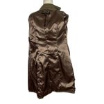 BLANC NOIR Belted Tailored Office Siren Trench Coat Ruffle Cuffs Medium Green Photo 12