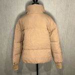 Women’s FLYGO Khaki Puffer Jacket Size XL Tan Photo 7