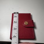 Vintage BOSCA Wallet credit‎ card holder black and red leather Photo 6