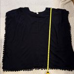 Seafolly  Womens Black Crochet Trim mini kaftan Medium Photo 7