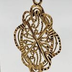 Gold Plated Sterling Silver Dangling Earrings Photo 1