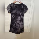 Curves and combatboots tie dye short sleeve bodycon dress Black Size M Photo 2