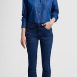 7 For All Mankind EUC Dark Blue Ankle Skinny B(Air) Mid Rise Jeans Sz 29 Photo 0