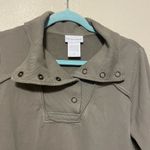 Soft Surroundings Soft Surrounding Snap Button Cowl Neck Sweater Size‎ Medium Photo 3