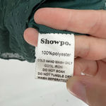 Showpo Are You Gonna Kiss Me Cuffed Long Sleeve Mini Dress Emerald‎ Green Size 4 Photo 9