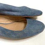 Madewell April Ankle Wrap Blue Suede Ballet Flats Photo 7