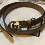Gucci  Leather Belt with Double G Buckle Photo 1