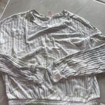 secret treasures  Light Gray Ribbed Sweatshirt Photo 0