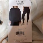 Danskin  Rib Crew Neck Jogger Set Birch Color Women’s Oversized XS NWT! Photo 12