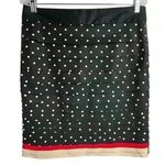 White House | Black Market Women's Polka Dot Ruffle Pencil Skirt Size 8 Photo 4