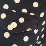 Tommy Hilfiger Timmy Hilfiger Navy Blue White Polka Dot Button Down Shirt Photo 3