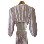 Cinq à Sept NWT Lyle Lilac & White Striped Cutout Midi Dress Size 6 Purple Photo 7