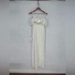 Lulus Sincerely Passionate White Ruffled Off-The-Shoulder Maxi Dress Size S Photo 10
