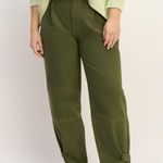 Everlane The x Marques' Almeida Canvas Oversized Barrel Pant Green NEW Size 26R Photo 0