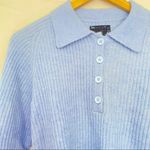 ASOSDesign 00Petite Blue Sweater w Polo Neck in Rib NWOT Photo 6