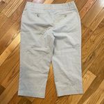 Willi Smith  brown & white pin stripe capris sz 10 Photo 2