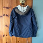 Columbia  Navy Blue Faux Fur Lined Hood Winter Jacket- Size Small Photo 1