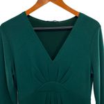 Elie Tahari  Green Wool Blend Long Sleeve Knit Dress Photo 2