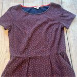 Boden Phoebe Floral Jersey‎ Dress Womens 6R Short Sleeves Side Pockets Navy Wine Red Size 6 Photo 3